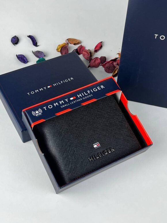 Tommy Hilfiger Men's Brown Genuine Leather Wallet – RFID Blocking