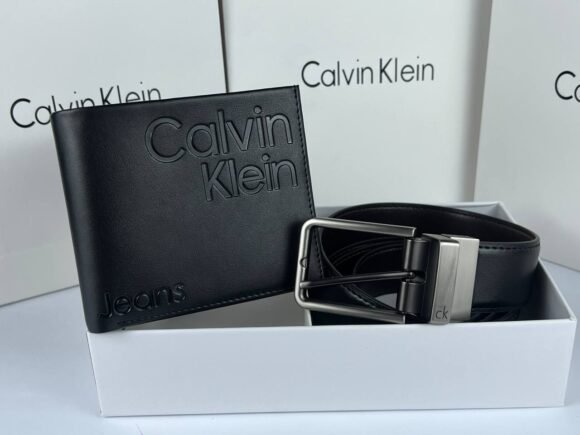 Calvin Klein Men's Black Wallet and Belt Gift Set - Image 5