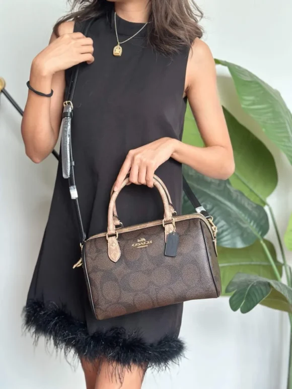 Coach Rowan Satchel & Medium Corner Zip Wallet Set - Image 3