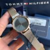 Tommy Hilfiger Gold Mesh Watch with Grey Dial