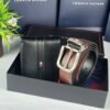 Tommy Hilfiger Luxury Set – Leather Wallet and Stylish Belt for the Modern Man
