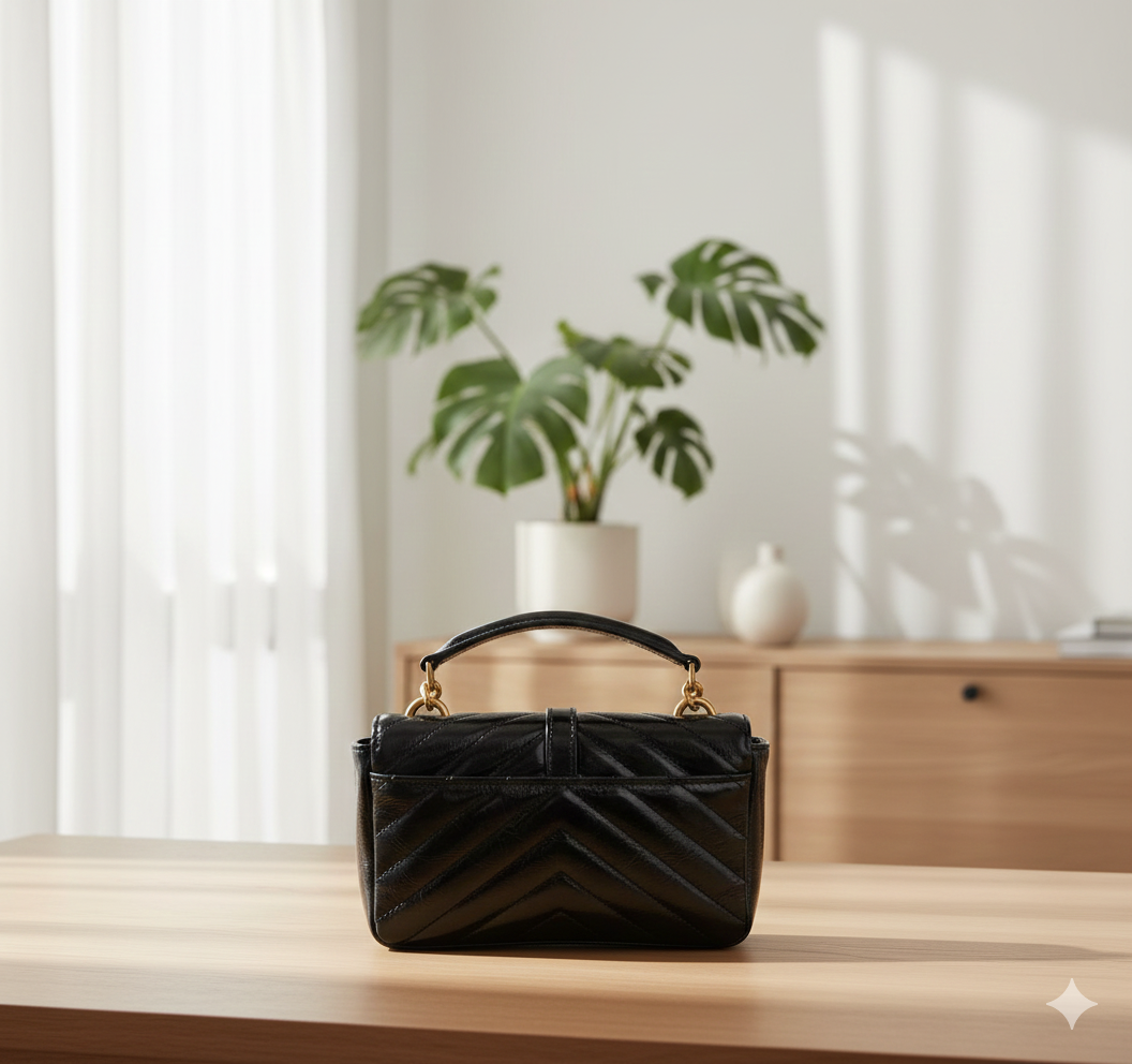 Saint Laurent College/Loulou Bag (Black) - Image 2